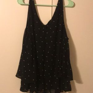 Lane Bryant Sz 28 polka dot layered tank